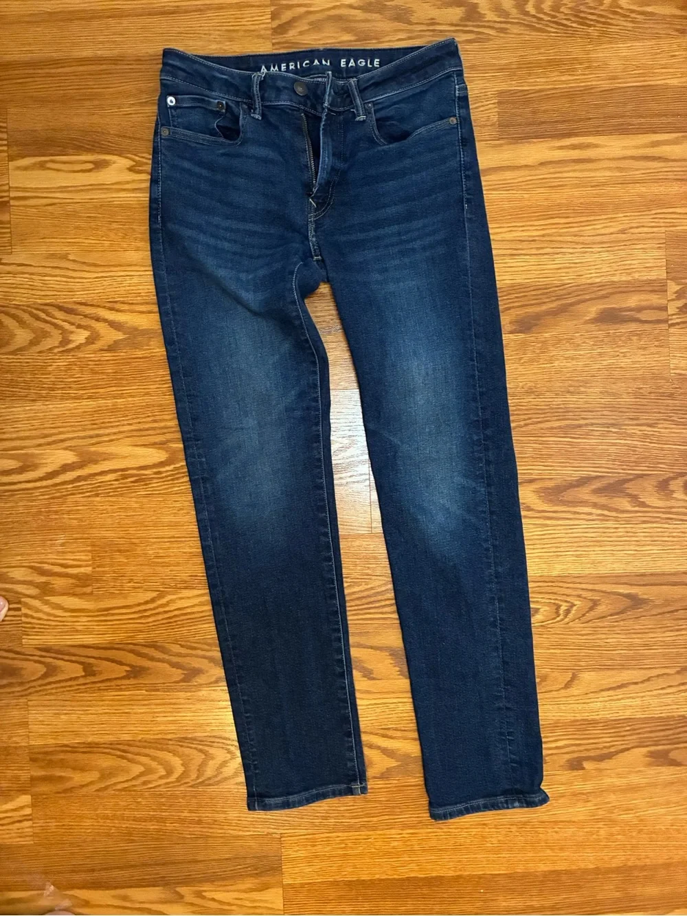 American Eagle Outfitters Men’s Dark Indigo Slim Straight Jeans